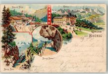 Brünig 1902 Bahnhof Buffet Kurhaus Brünig Straße Brünig Bahn