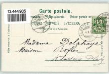 Landquart 1902 Bahnhofstraße Verlag Künzli Zürich DEp. No. 6862