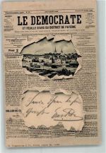 Payerne 1902 Zeitung Le Democrate Bahnpost Kehl - Bühl Baden Zug 5
