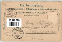 Stans 1898 Winkelried Denkmal Hotel Pension Stanserhof J. Flüeler-Hess Strassenbahn
