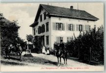 Langnau 1913 Zur Morgensonne Obere Rengg Reiter