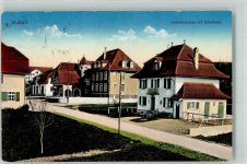 Huttwil 1917 Hofmattstrasse mit Schulhaus