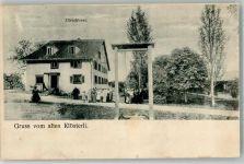 Zürichberg 1911 Gruss vom alten Klösterli