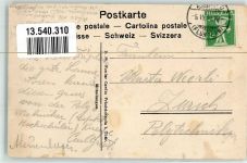 Zürichberg 1911 Gruss vom alten Klösterli