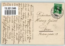 Oberdiessbach 1914 Bahnpost Thun-Burgdorf-Thun Zug 55