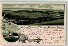 Oberegg 1904 Blick von St. Anton auf Oberegg Heiden und Bodensee Kapelle St. Anton