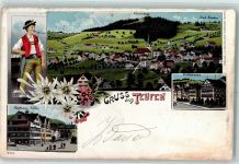 Teufen AR 1904 Tracht Fröhlichsegg Bad-Sonder Dorfstrasse Gasthaus Adler