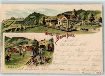 Gibel Innertkirchen 1906 Bannholz Sanatorium Gibel Lithographie
