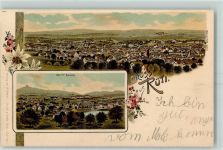 Rüti ZH 1899 Bachtel Lithographie