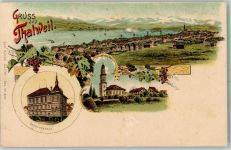 Thalwil 1898 Gruss aus Verlag Carl Künzli Nr. 1668 AK