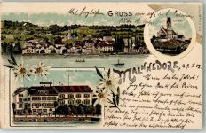 Männedorf 1903 Gruss aus Hotel Wildemann Verlag Künzli AK