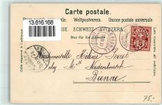 Fleurier 1898 Wasserfall Poete-Raisse Cascade Poete-Raisse Gorge Edelweiss