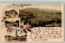 Hundwil 1902 Schulhaus Dorf Brücke Kirche Verlag Künzli Nr 1788