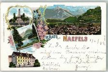 Näfels 1899 Denkmal Obersee Freulerpalast