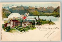 Sigriswil 1898 Kurhaus Pension Bären Thunersee
