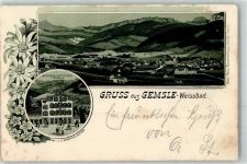 Weissbad 1902 Gasthaus Metzgerei Zum Gemsle