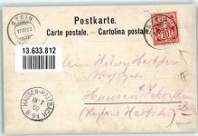 Stein AG Gasthaus J. Tröndle Säckingerbrücke Ort lt. Stempel Lithographie