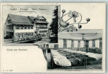 Hundwil 1909 Gasthaus Metzgerei Zum Bären Schlafsaal der Kolonie