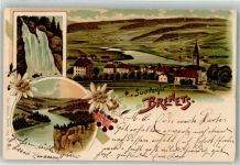 Les Brenets 1900 Wasserfall Verlag Künzli Nr 1941