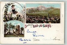 Bex 1899 Tracht Dent du Midi Tour de Buing