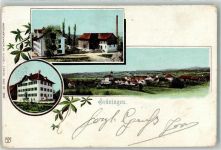 Grüningen 1900 Verlag Künzli Nr 5591 Feldpost VII Division