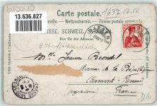 Charmey 1909 Hotel Pension du Marechal-Ferrant Eglise Magasin de Rime Pipaz Hotel du Sapin Lithographie Oberflächenschäden