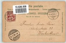 Payerne 1898 Bahnhof Lithographie