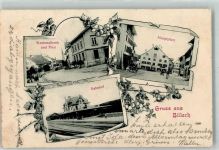 Bülach 1901 Bahnhof Hauptplatz Kantonalbank Post