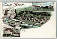 Bauma Lithographie Grünthal Postamt beschnitten