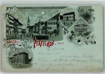 Irgenhausen 1899 Mondschein Dorfstrasse Amtsgericht Bahnhof
