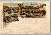 Eglisau 1900 Kurhaus Eisenbahnbrücke