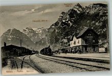 Näfels Bahnhof Eisenbahn Glärnisch Rautispitz