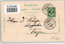Wald AR 1901 Gasthaus Löwen u. Harnonie Lithographie