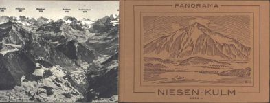 Niesen Panoramafoto Niesen-Kulm 3-fach Klapp Karte