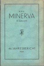 St. Gallen Jahresbericht A.H.V Minerva 1934