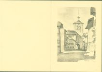 Mellingen Zeitturm Glückwunsch Neujahr