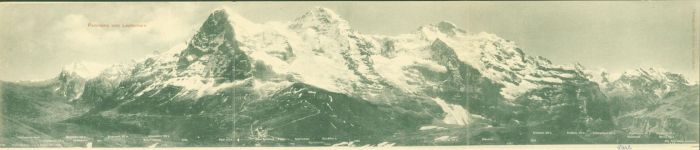 Kleine Scheidegg 1901 Rückseite Abrieb