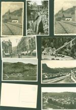 Lot mit 49 AK Eisenbahn, Strassenbahnen, Bergbahn beste Erhaltung