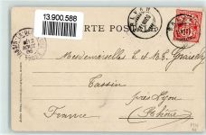 Salvan 1906 Ziegen Brunnen