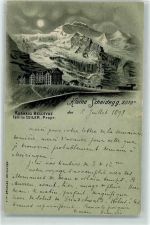 Kleine Scheidegg 1898 Kurhaus Bellevue Fam. Seiler