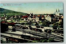 Olten Bahnhof und Amtshausquai Dampflokomotive