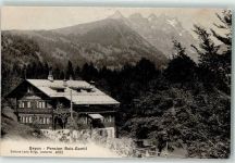 Gryon 1907 Pension Bois-Gentil Hüttenstempel
