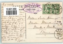 Gryon 1907 Pension Bois-Gentil Hüttenstempel