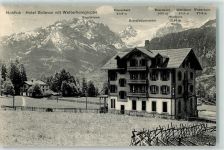 Hasliberg Hohfluh 1916 Hotel Bellevue Wetterhorngruppe Winter