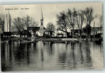 Pfäffikon ZH 1913 am Quai Boot