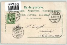 Uster 1904 Kirche und Schloss