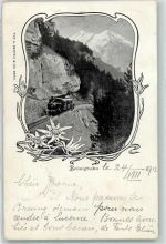 Brünig 1913 Brünigbahn Ort handschriftlich