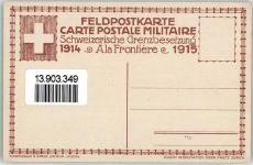 1914 - 1915 Occupation des Frontieres Soldat Uniform Gewehr sign. Moos Ort lt. Verlag