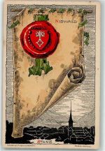 Stans Schriftrolle Siegel Wappen Kanton Nidwald sign. Helene Hantz
