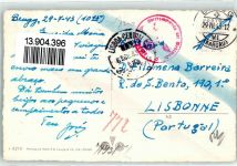 Brugg AG Bahnhofsplatz Oldtimer Fahrrad WK II Stempel